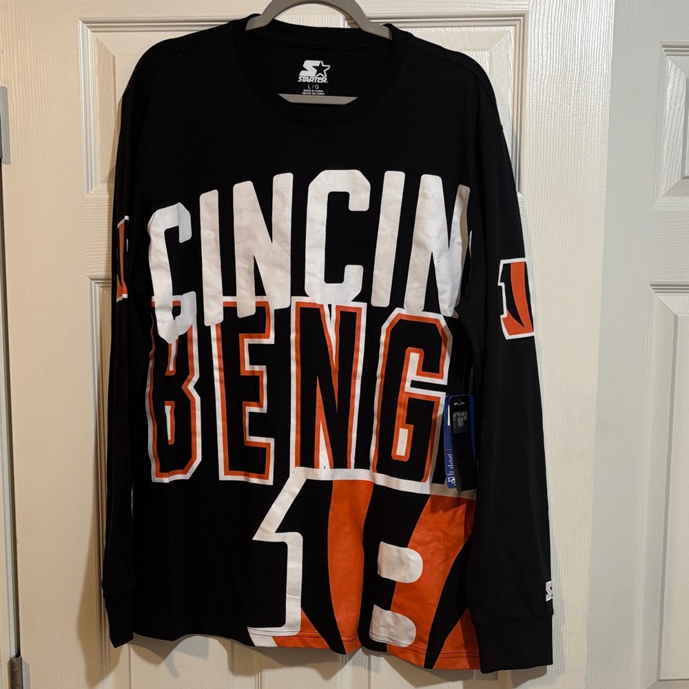 NWT-Cincinnati Bengals Long Sleeve Shirt